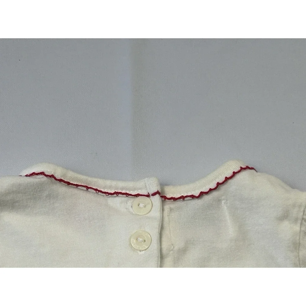 Mary Jane Girls 2T‎ White Bell Sleeve Top Heart Embroidery Boho Modern